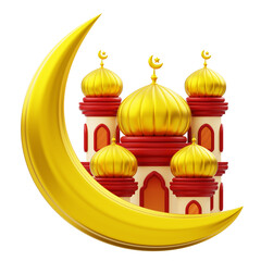 Mosque Building 3D Icon