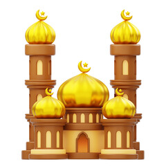 Mosque Building 3D Icon