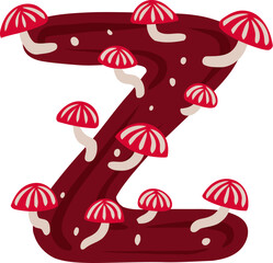 Mold Letter Alphabet Vector Z