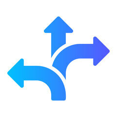 decision making gradient icon