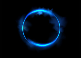 Abstract luxury golden ring. Vector light circles and spark light effect.