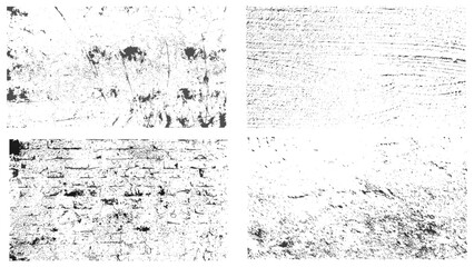 Collection of black and white grunge background