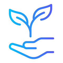 Obraz premium growth gradient icon