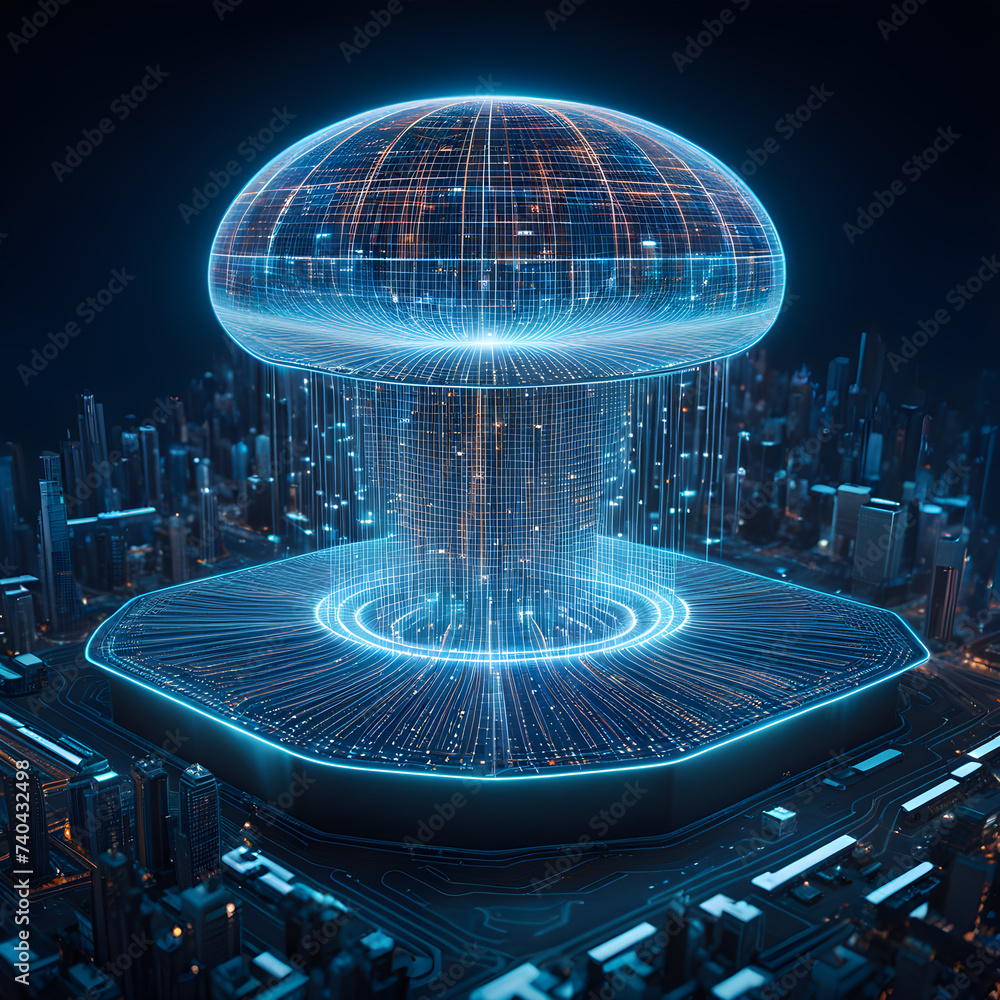 Aufkleber ai-entity-embarking-on-a-significant-chronological-milestone-visualized-as-an-intricate-network-of