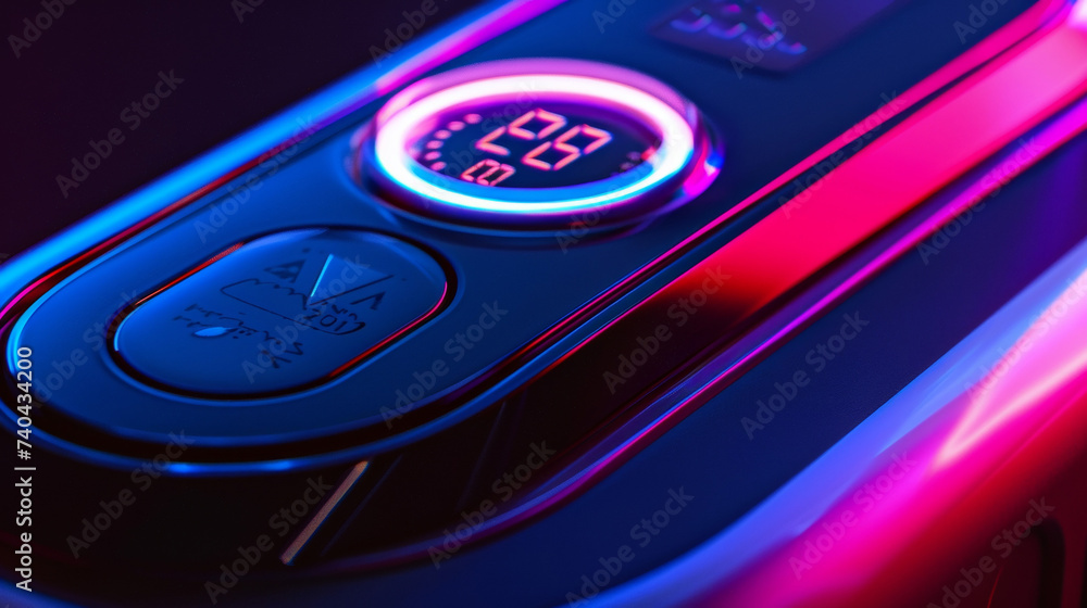 Poster its sleek and sleek design includes a digital display screen for accurate pressure readings and a po