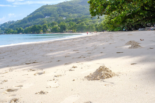 beau vallon beach Seychelles paradise early morning