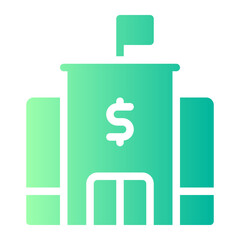 bank gradient icon