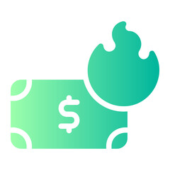 deflation gradient icon