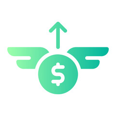 inflation gradient icon