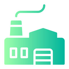 factory gradient icon