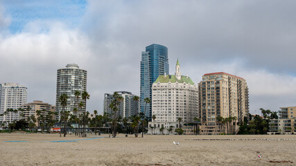 skyline of long beach california