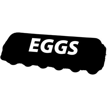 recommend clip art: A carton of eggs in silhouette