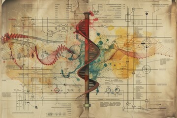 Unveiling the secrets of DNA Design a visually captivating representation of the blueprint of life highlighting its inherent beauty and complexity