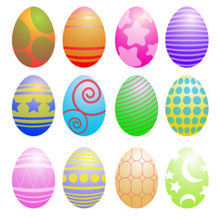 The easter egg multi color for holiday concept.