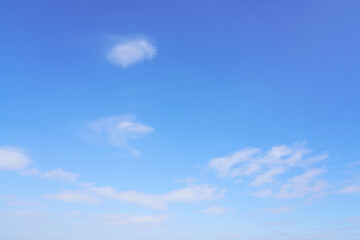 青の空と白い雲の背景、beautiful blue sky