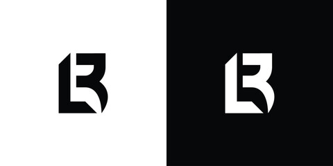 Modern and unique letter LB initials logo design