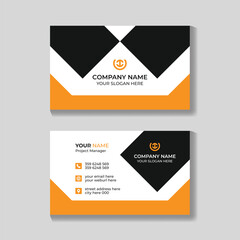 Corporate modern minimalist business card design template personal and business use