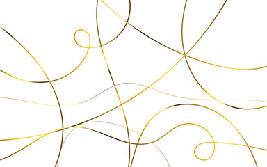 Golden scribble line glamour seamless pattern illustration.