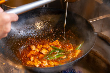 麻婆豆腐をつくる！-2