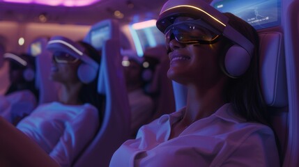 The future of passenger experience is on full display as a holographic virtual reality simulation immerses passengers in their upcoming flight allowing them to preview and