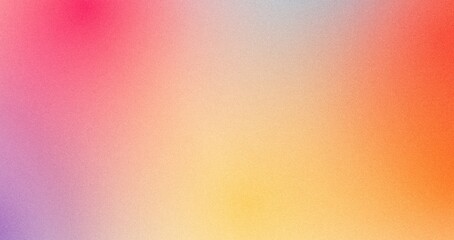 Red orange yellow magenta pink purple abstract grainy poster background vibrant color wave dark noise texture cover header design