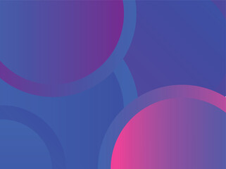 gradient spheres background, minimalist circles pattern with pink and blue gradients - obrazy, fototapety, plakaty
