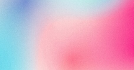 Pink blue abstract grainy poster background vibrant color wave dark noise texture cover header design