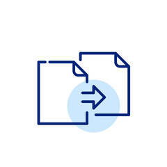 File transfer. Pixel perfect, editable stroke