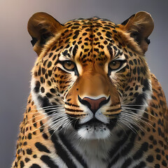 Obraz premium Leopard, logo-style