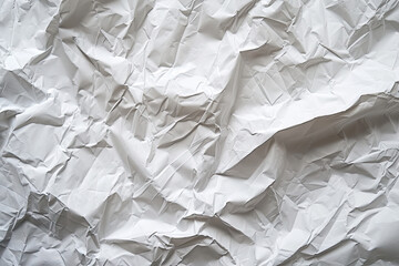 Background of Textured White Wrinkled Paper