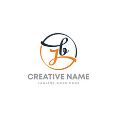 Obraz premium Letter JB Professional logo for all kinds of business