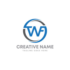 Letter TWF Professional logo for all kinds of business