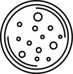 Cream soup aliment icon outline vector. Pottage savory fare. Spoon dinner hot