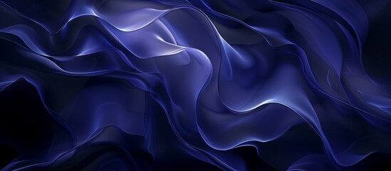 An artistic portrayal of an electric blue wave on a dark background, resembling liquid smoke with hints of purple and violet. The intricate pattern seems to be flowing with wind