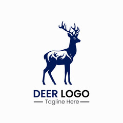 deer logo icon vector design template