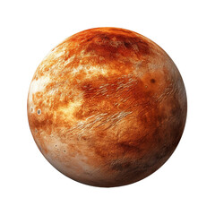 Mercury planet or foreign planet isolated on transparent background