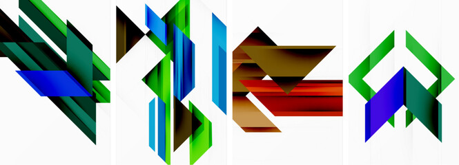 Triangle wallpaper or poster background design