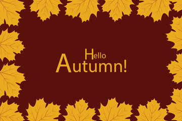 Autumn leaves background