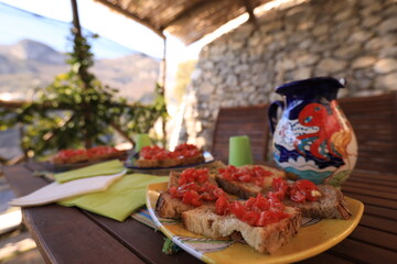 italian food, bruschetta