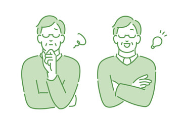 困りごとが解決したシニア男性