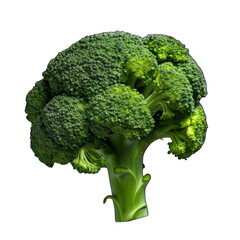 macro a fresh broccoli png