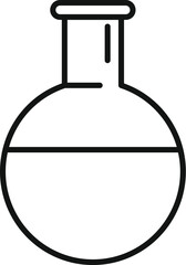 Blood flask test icon outline vector. Chemical pot. Review cancer examination