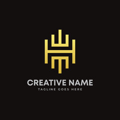 Abstract Letter WHM logo fit for All business