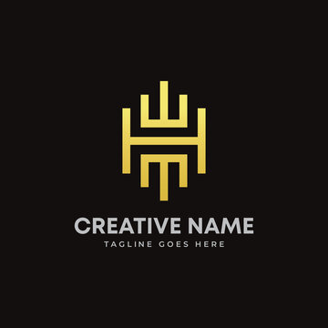 Abstract Letter WHM logo fit for All business