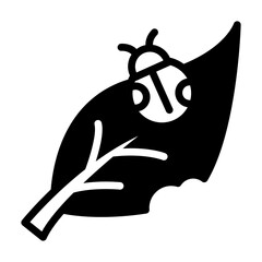 ladybug glyph icon