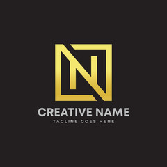 Fototapeta premium Abstract Letter N logo fit for All business