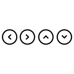 Arrows Vector Icon. Right, Left, Up, Down Arrow Icon Vector. Vector illustration. Eps file 435.