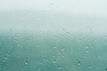 water drops on glass