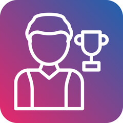 Obraz premium Athlete Male Icon Style