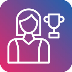 Athlete Female Icon Style
